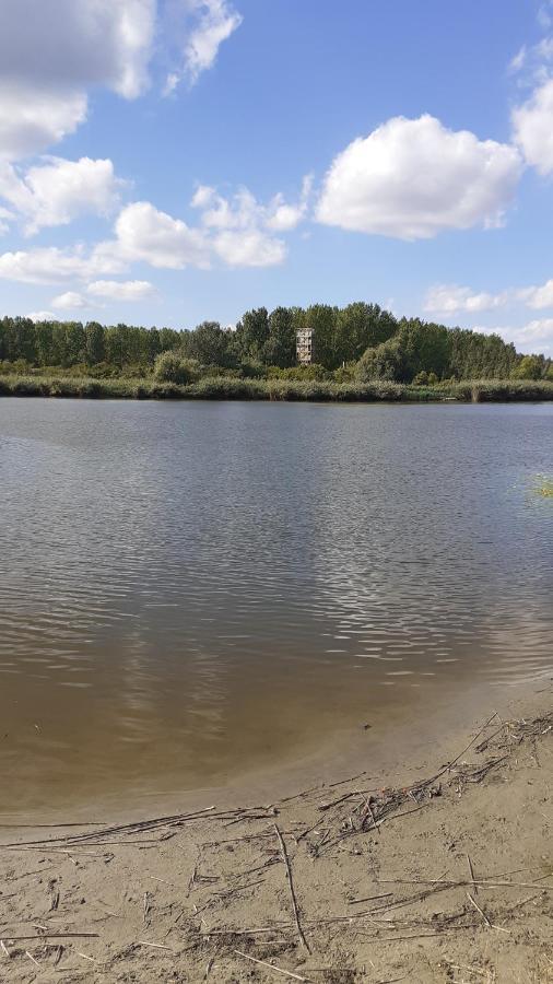 Borostyán Vendégház Tiszaug Esterno foto