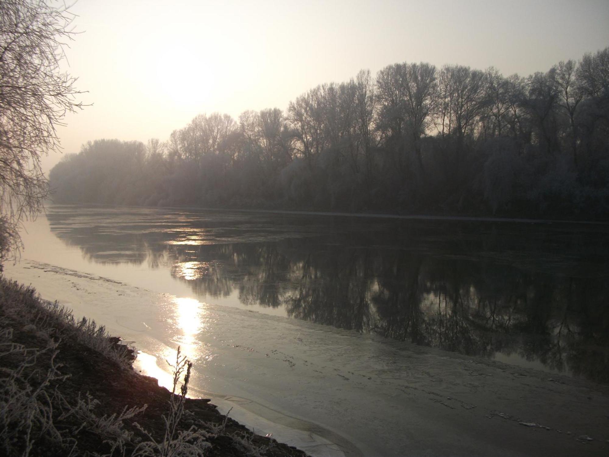 Borostyán Vendégház Tiszaug Esterno foto