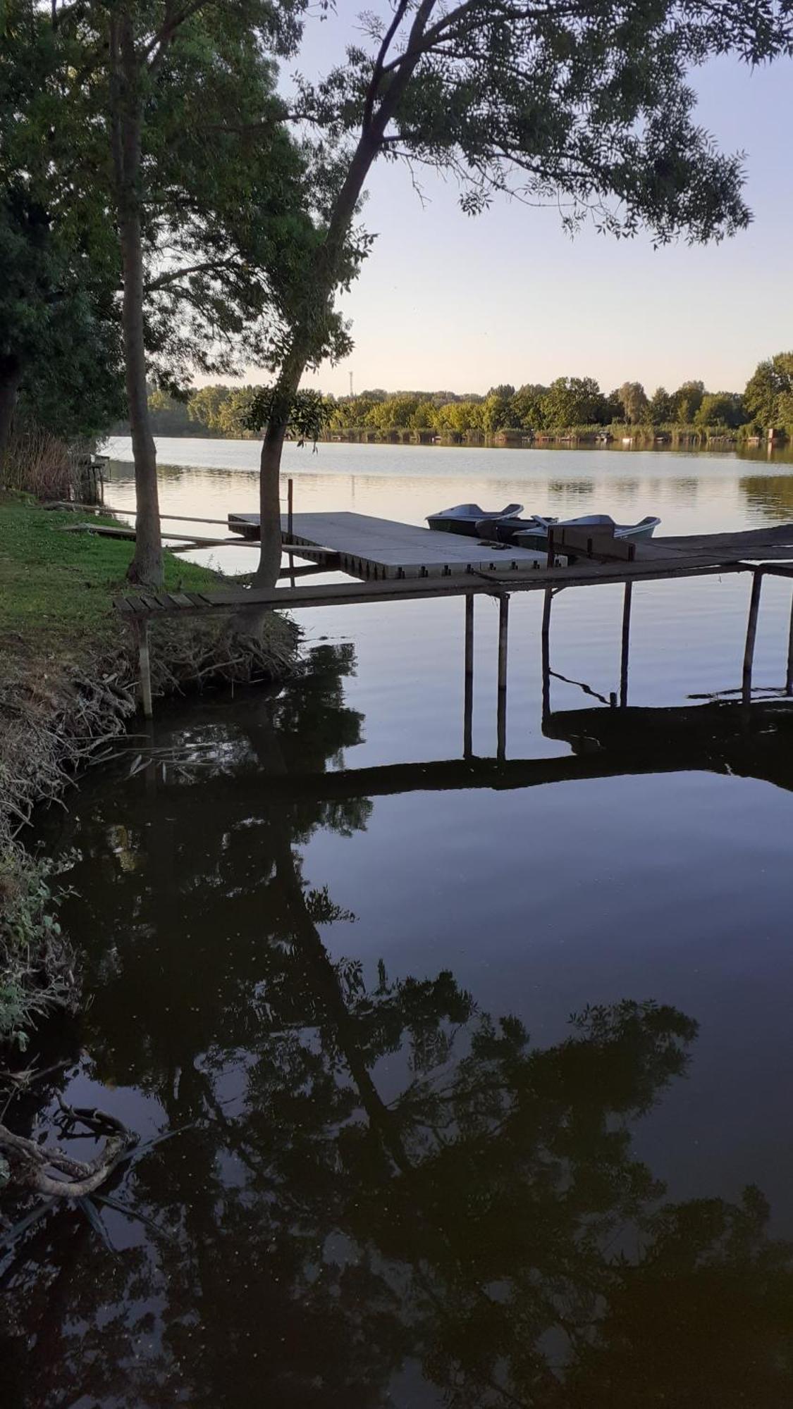 Borostyán Vendégház Tiszaug Esterno foto